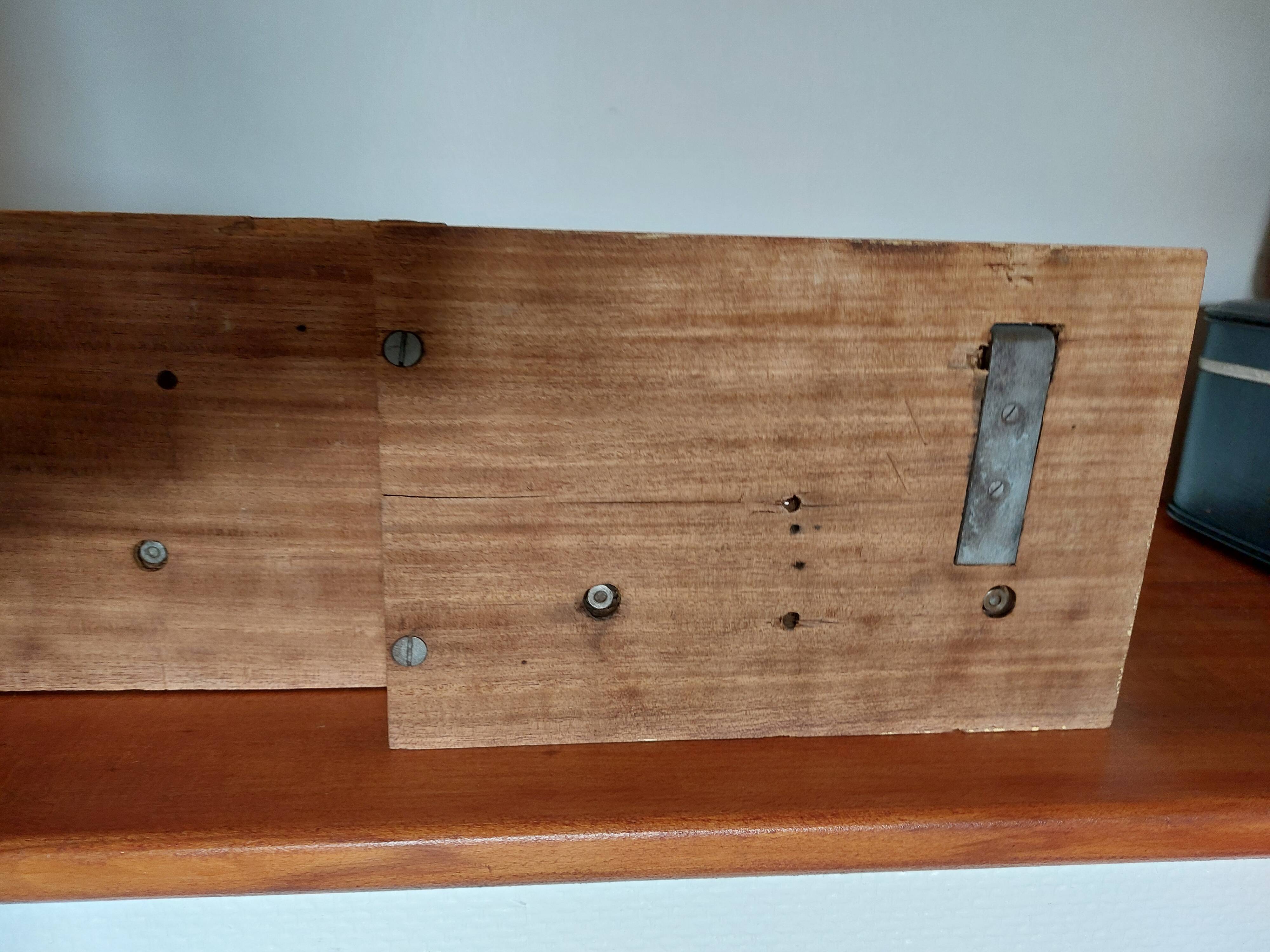 coat rack, sandblasted wooden and metal coat hooks