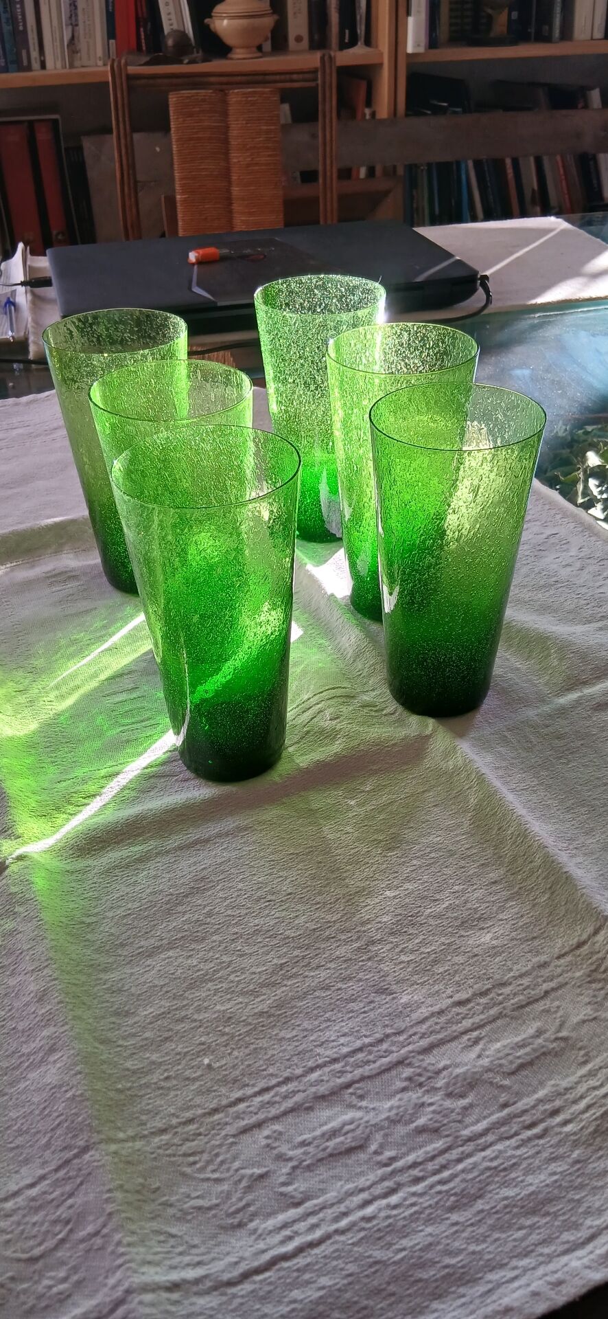 6 Biot glasses from the 60s/70s.