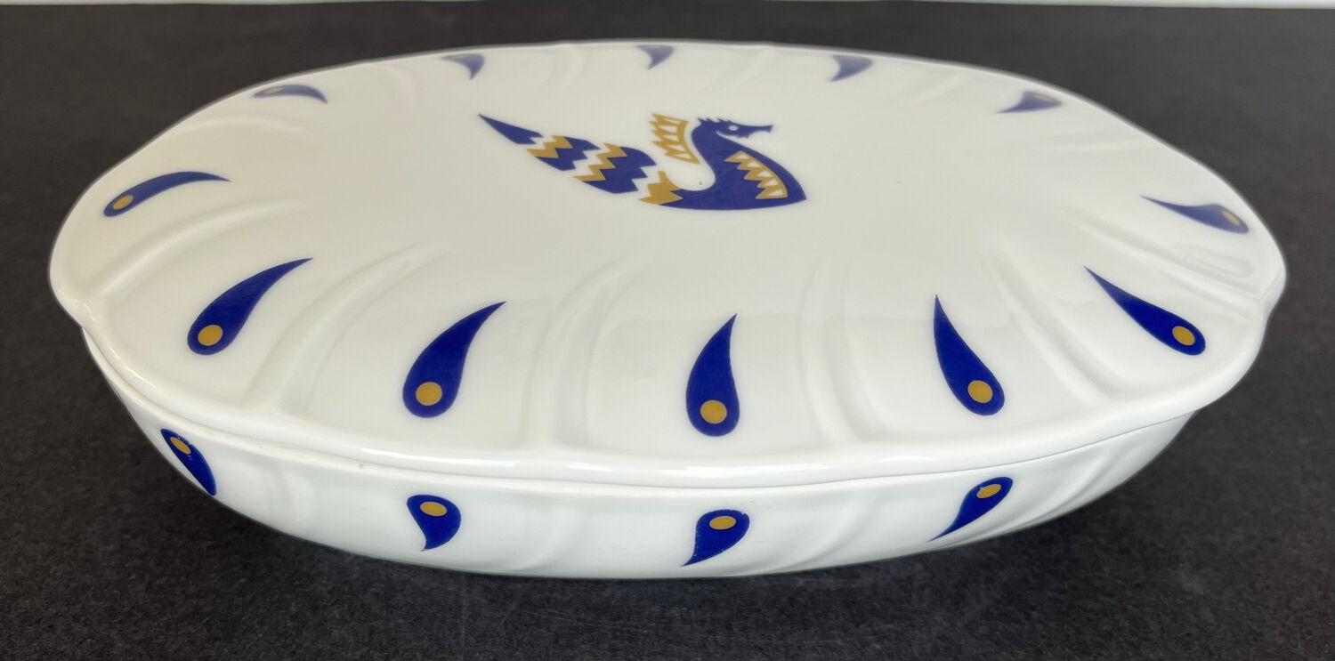 Bernardaud porcelain candy box for Air France