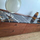 AMPM Noham TV unit, walnut sideboard with amber marble.