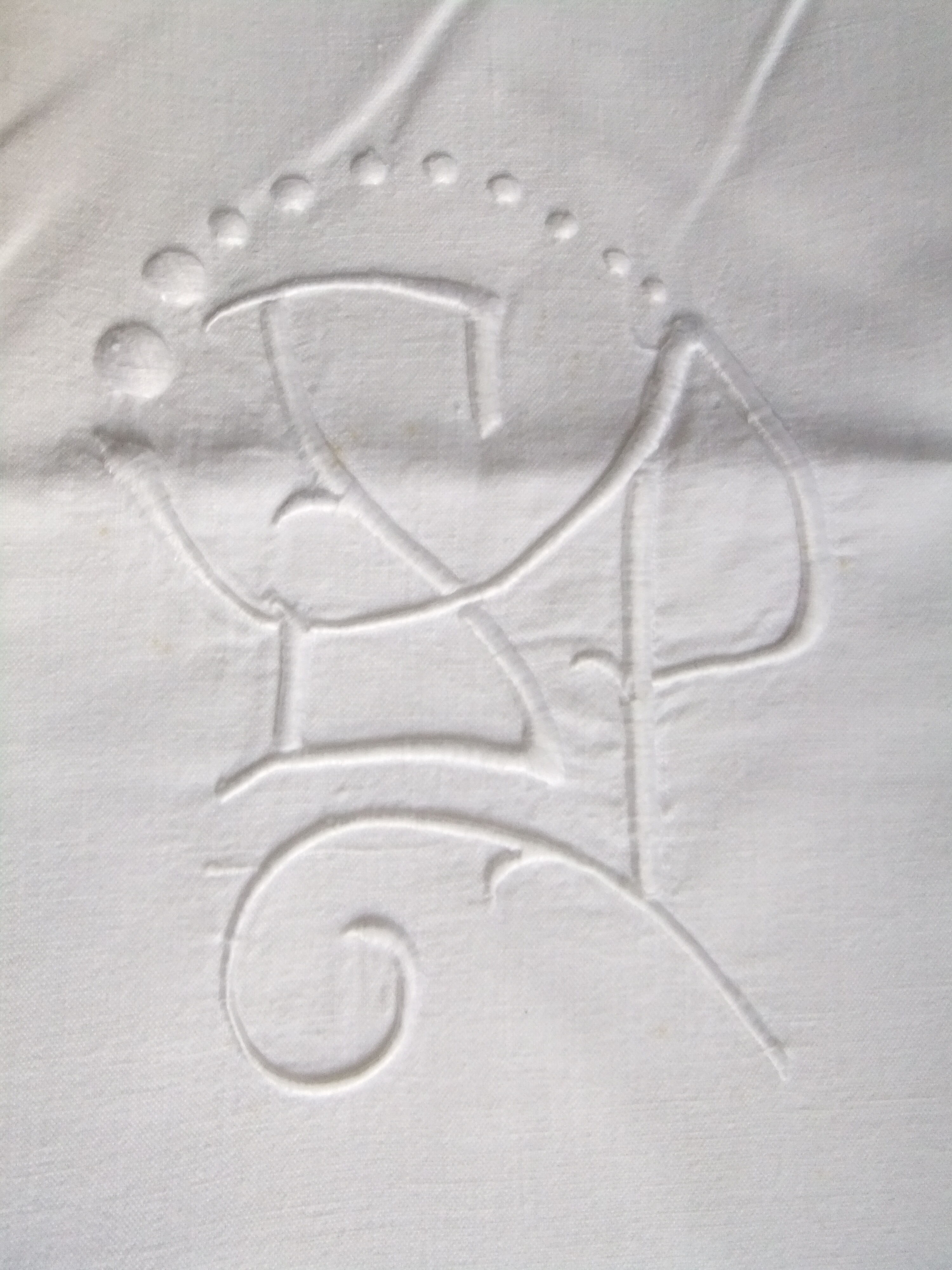 Old sheet linen curtain hanging