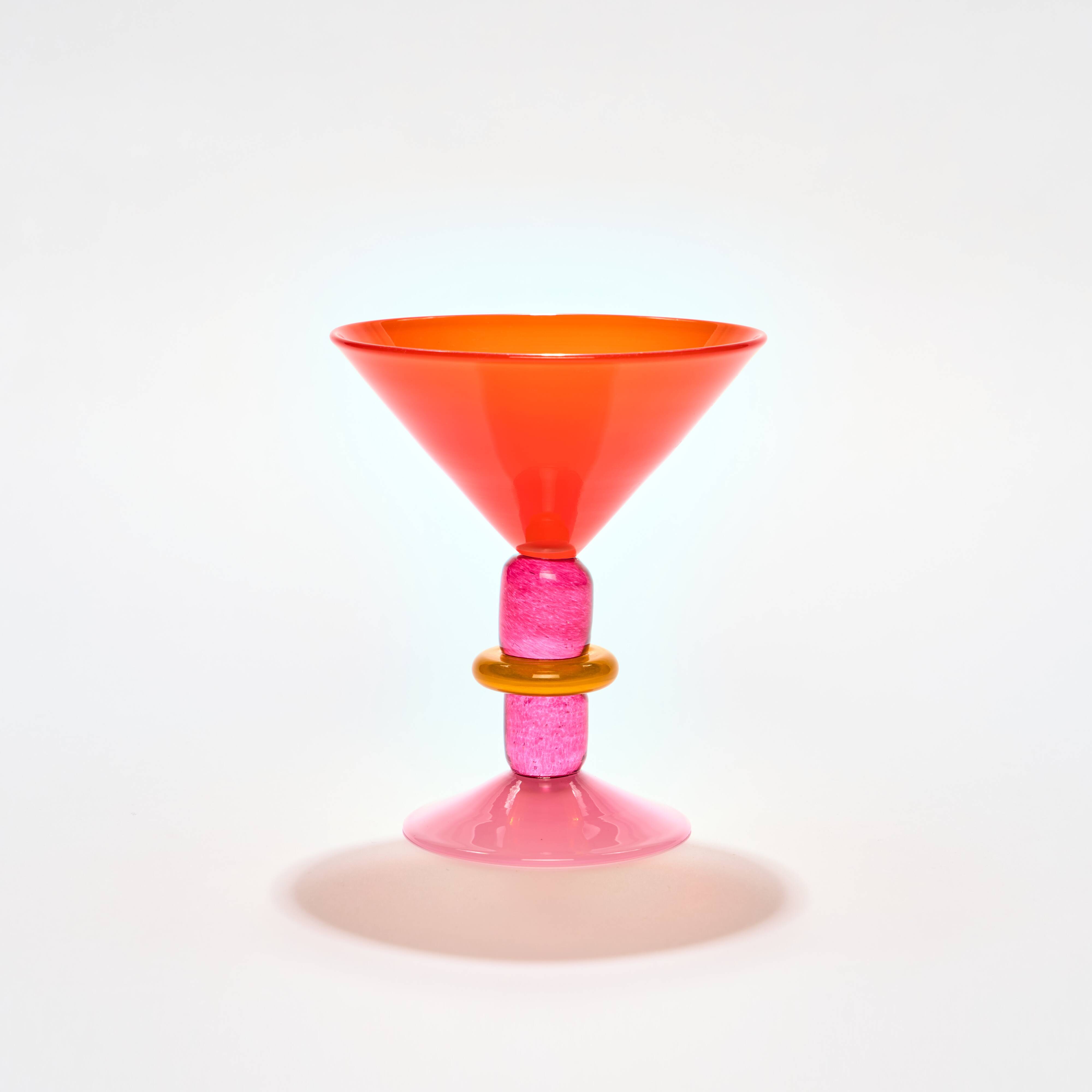 Verre à Martini Miami en Rouge et Rose