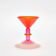Miami Martini Glass in Red and Pink