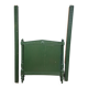 Directoire style bed in painted green wood.