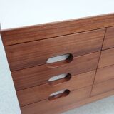 Vintage teak chest of drawers 1960s