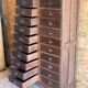 Antique teak drawer cabinet