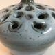 Blue ceramic vase
