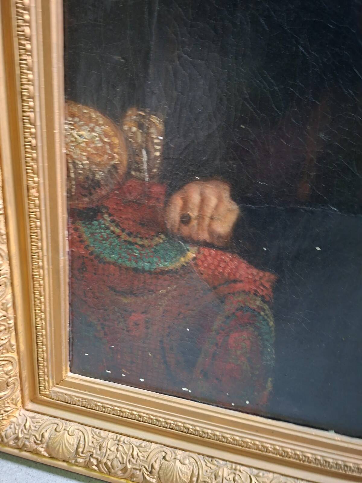 Dutch School 19th Century: Important portrait of a notable – Oil on canvas –