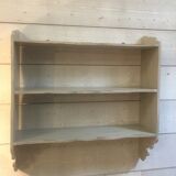 Patinated wooden shelf