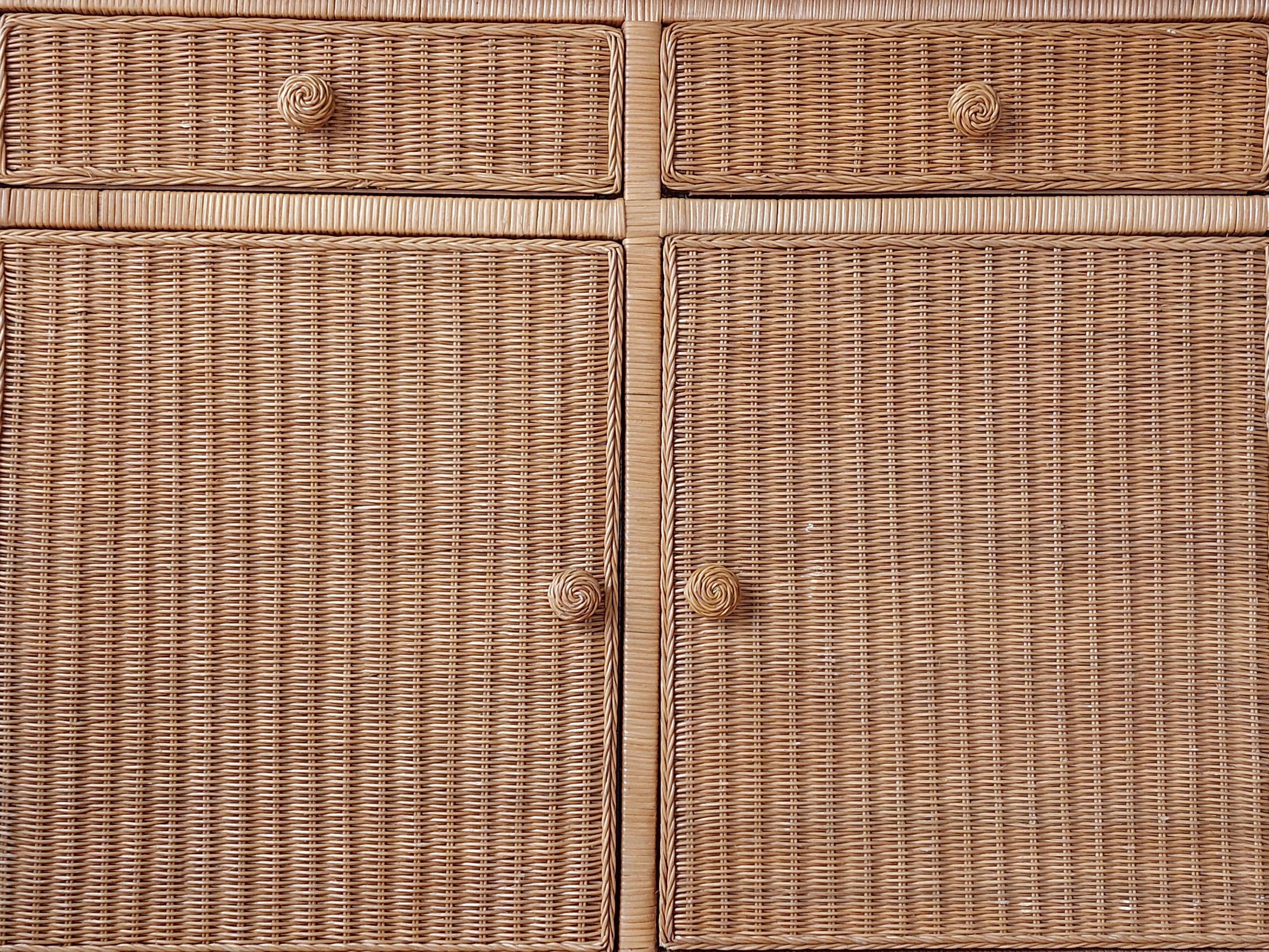 Rattan Commode 1970's