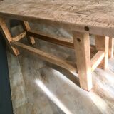 Antique workbench in light wood