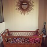Cot design vintage Bohemian and Scandinavian feet compass