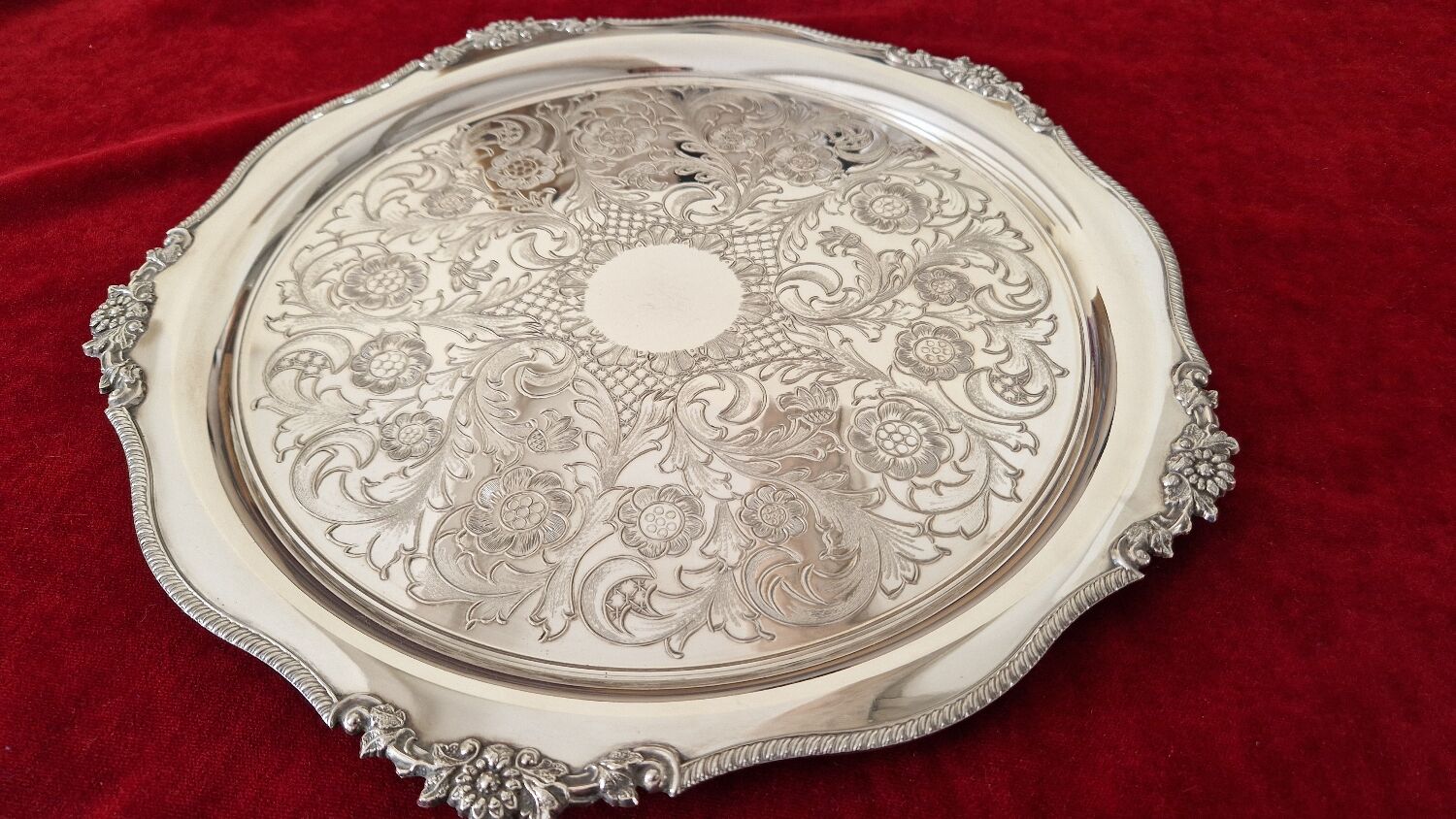 Viners Sheffield silver tray
