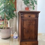 19th century solid wood bedside table