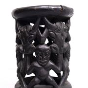 African tribal stool amileke, Cameroon Africa, 1950's