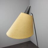 Napako giraffe floor lamp from the 1960s in chrome by Josef Hůrka with handmade parchment lampshade