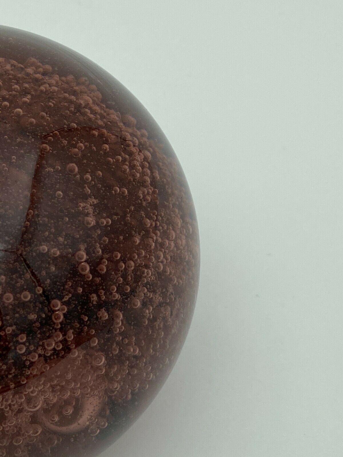 Biot sulfide glass 1970 purple red paper press