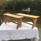 Vintage oak benches