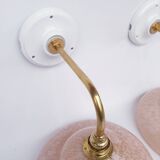 Swan neck and Clichy glass wall lights