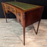 Art deco desk in curved mahogany veneer