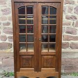 Display Cabinet Silver Cabinet Bookcase Provence Rocaille Louis XV Carved Oak 1920
