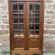 Display Cabinet Silver Cabinet Bookcase Provence Rocaille Louis XV Carved Oak 1920