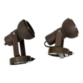 Pair of vintage Space Age Geri spotlight wall lamps, type 0718/C, Germany,