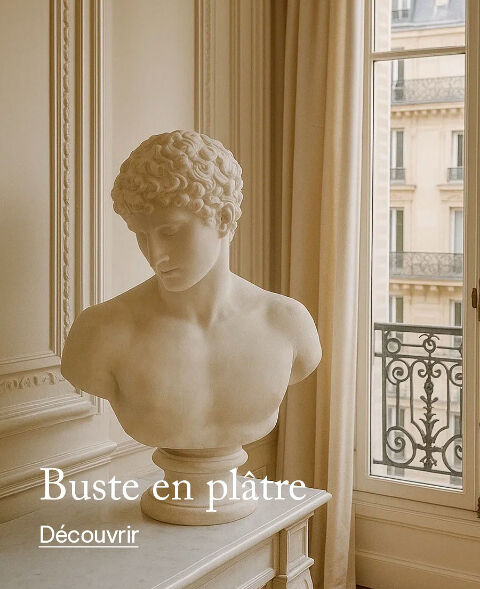 Buste en plâtre