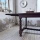 Solid oak table 1900 drapery style XL 280cm with extensions