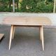 Renovated Scandinavian extendable dining table in teak and veneer from 1980.
