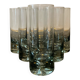 Série de 6 verres Kosta Boda vête fumé et inclusion de bulle