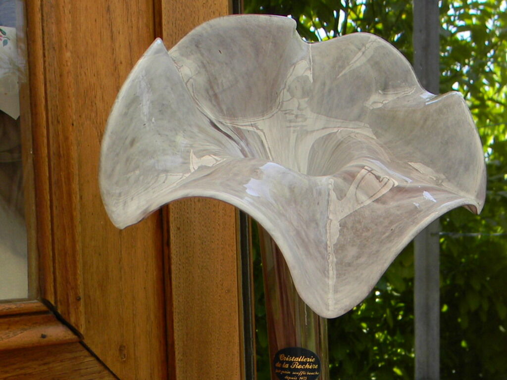 Vase corolle cristallerie de la rochere