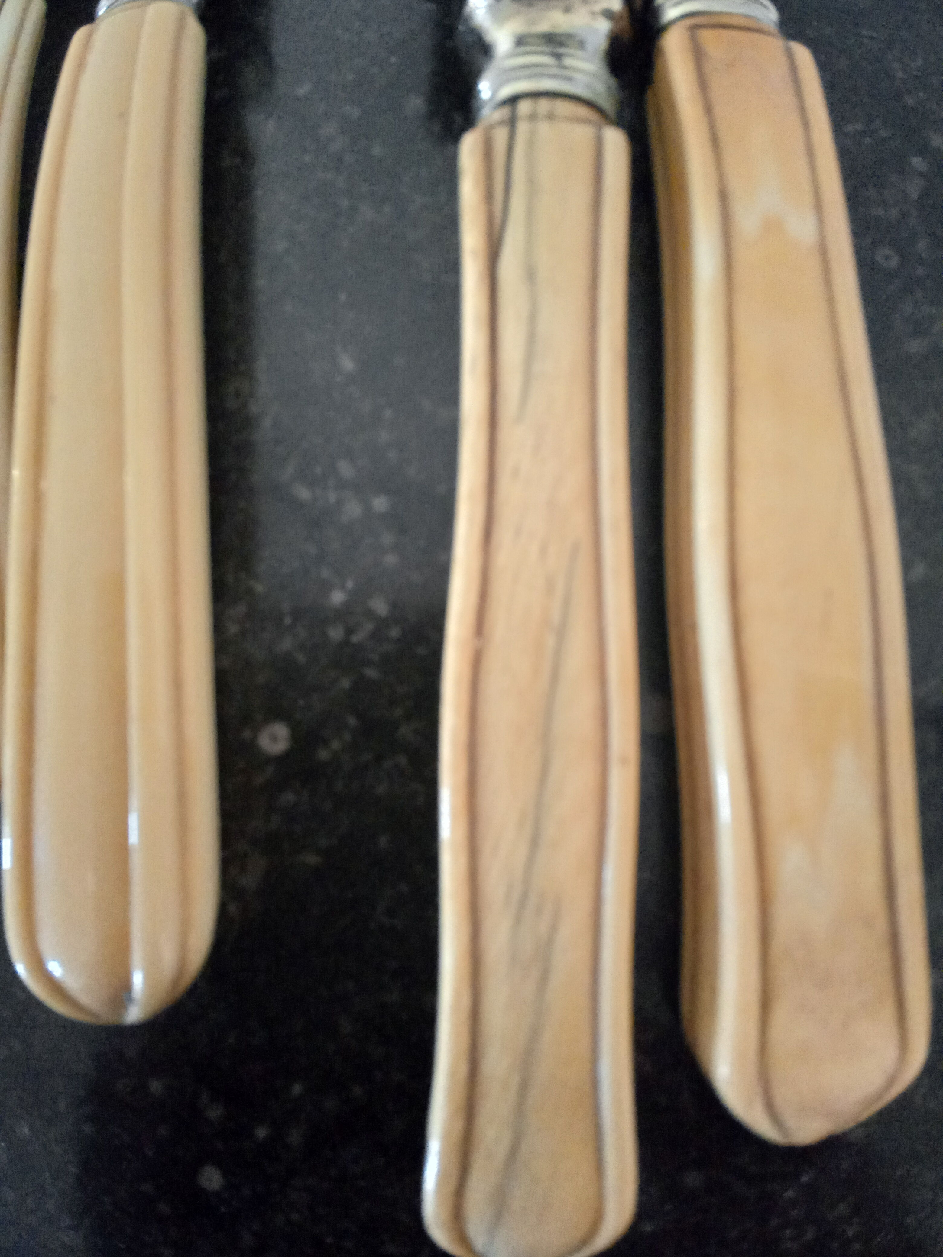 Old ivory handle knives