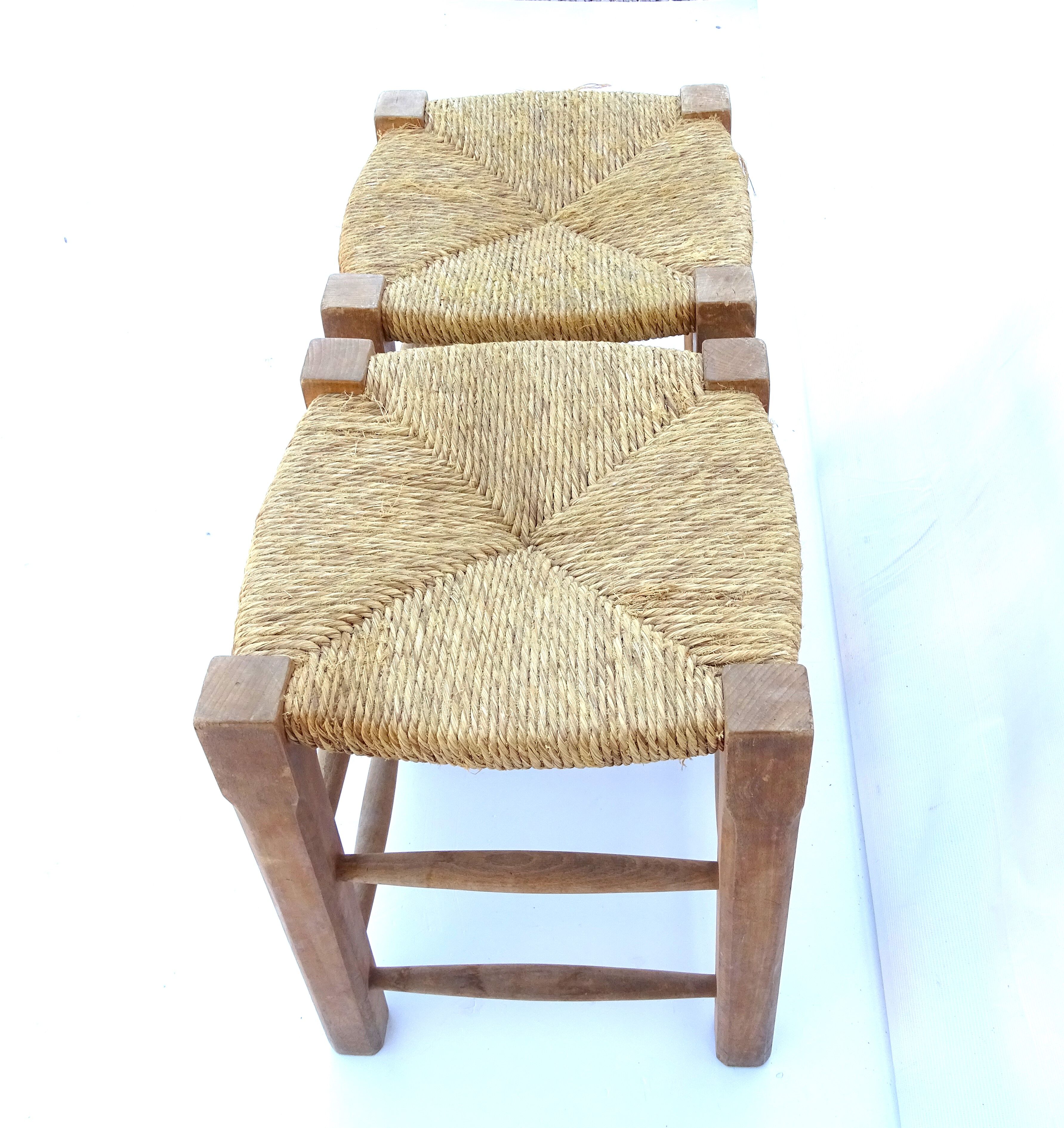 Lot 2 straw stools