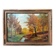 Animated landscape of undergrowth 20th century signed