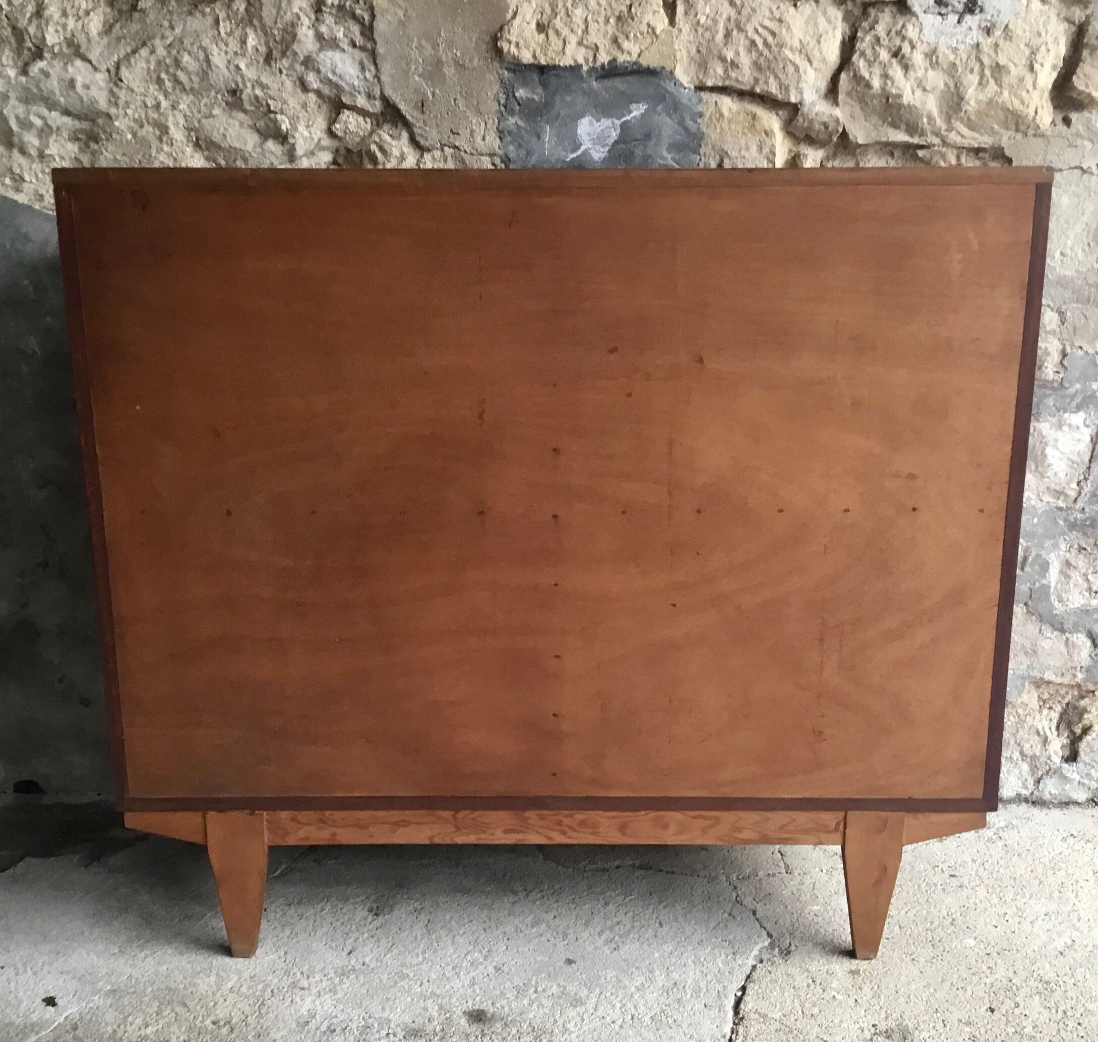 Scandinavian teak buffet with showcase and secretary - 1960