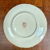 Set of 12 Longchamp dessert plates, Mistral decor