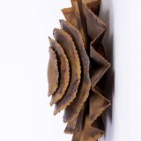 Vintage Brass Flower Wall Lamp by Svend Aage Holm Sørensen for Holm Sørensen & Co, 1960s