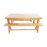 Farm table and 2 benches