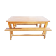 Table de ferme et deux bancs