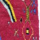 Handmade red moroccan berber rug 300 x 200 cm