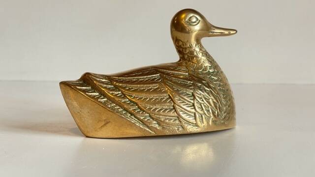 Canard en laiton vintage