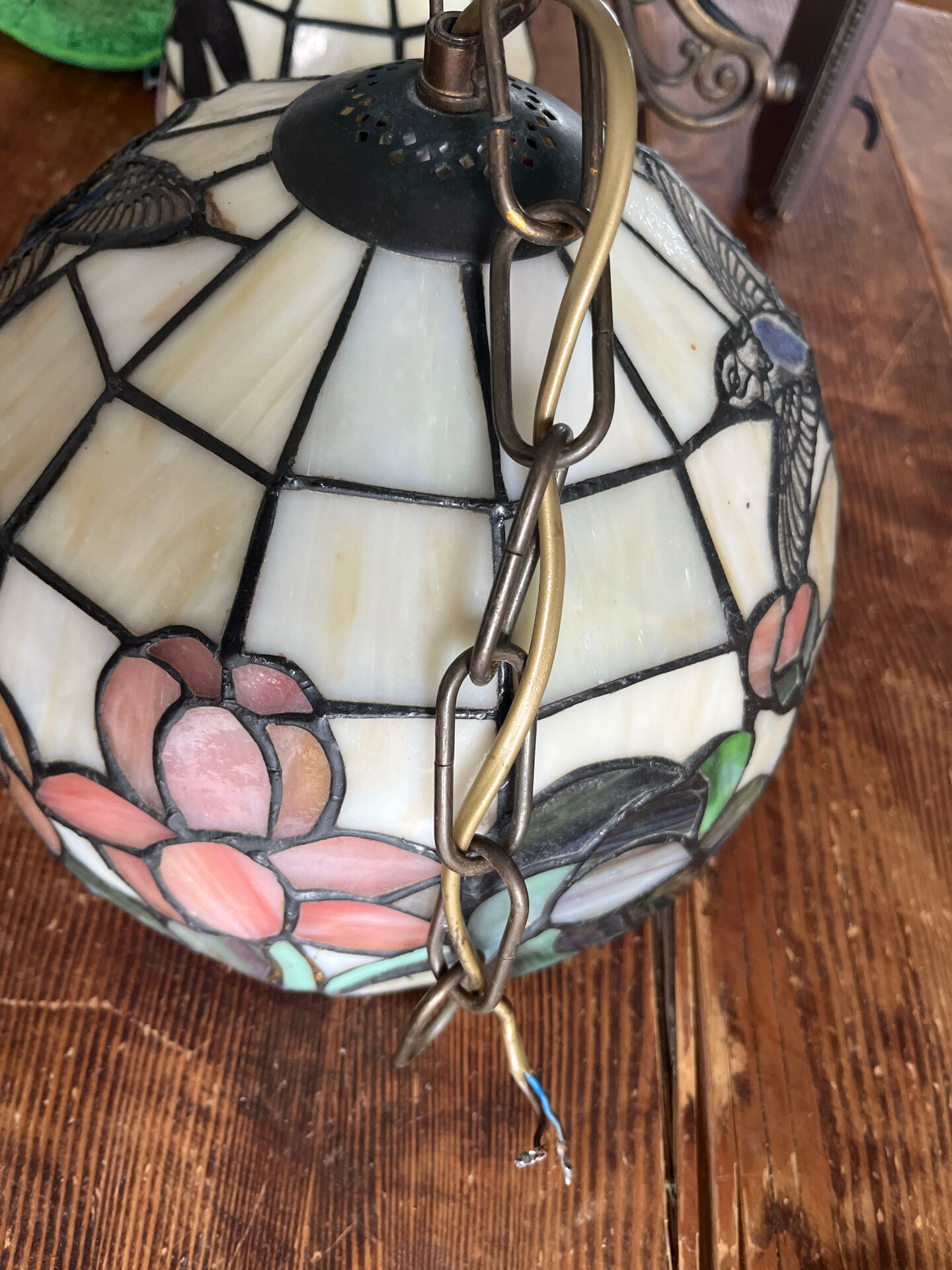 Suspension et applique style Tiffany