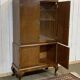 1950s English buffet bar in walnut and walnut burl.