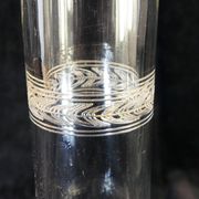 Carafe en verre soufflé et gravé