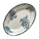 Oval iron earthenware dish "Pavots" Saint Amand A. Lebacqz & M. Bouchart