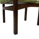 Vintage armchair solid wenge design 60s leather armrests design