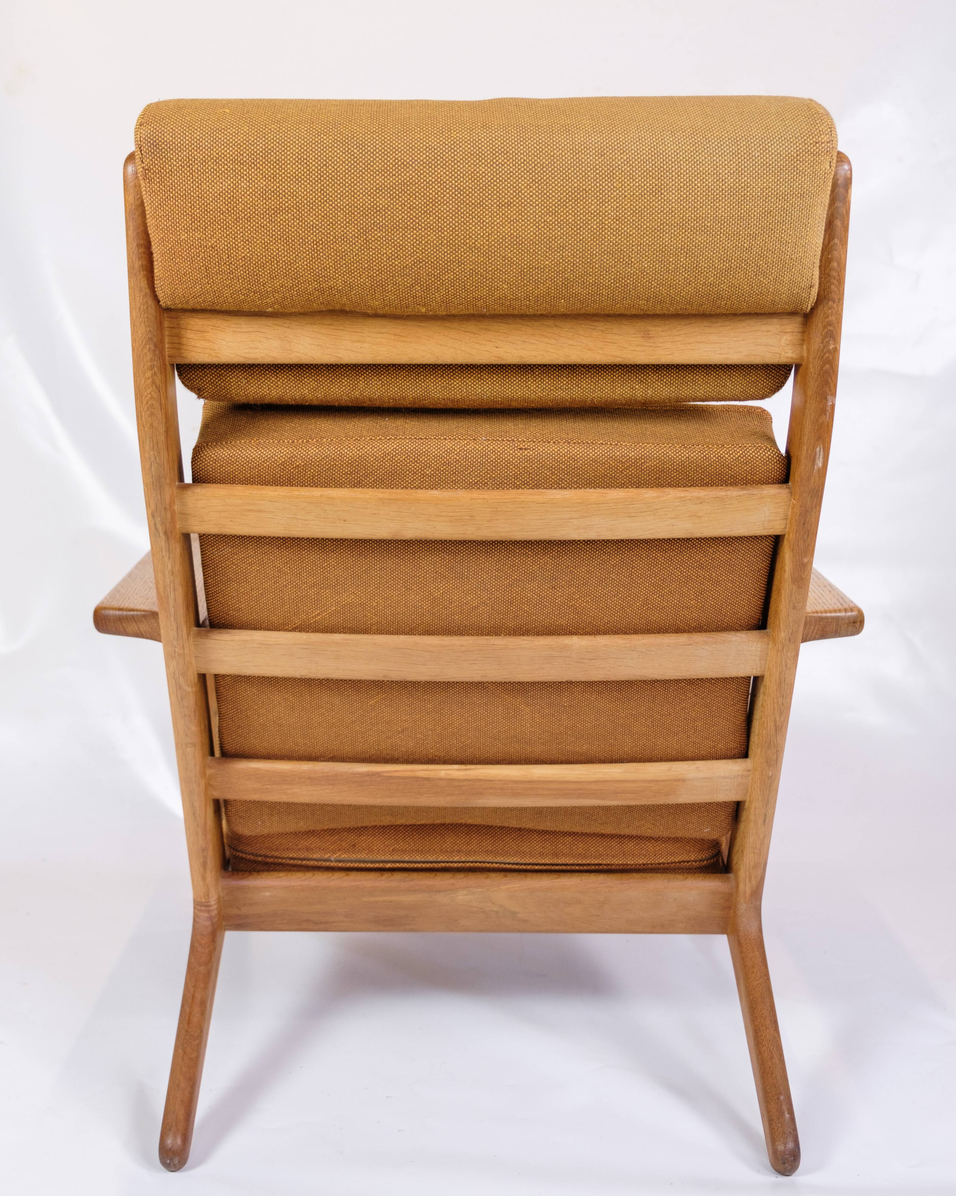 Armchair Model GE290a With High Back Made In Oak By Hans J. Wegner