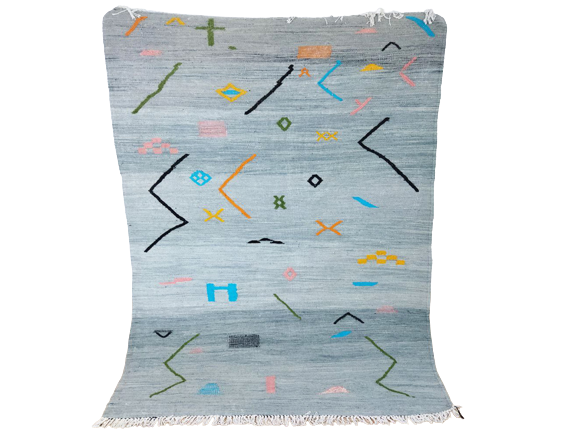 Handmade moroccan berber carpet 208 x 149 cm