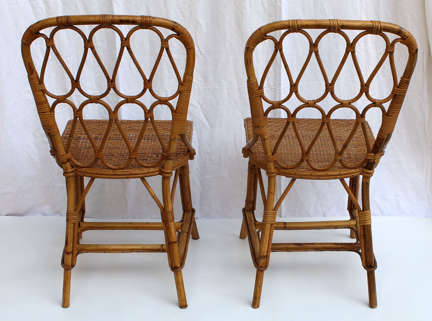 Pair of rattan chairs